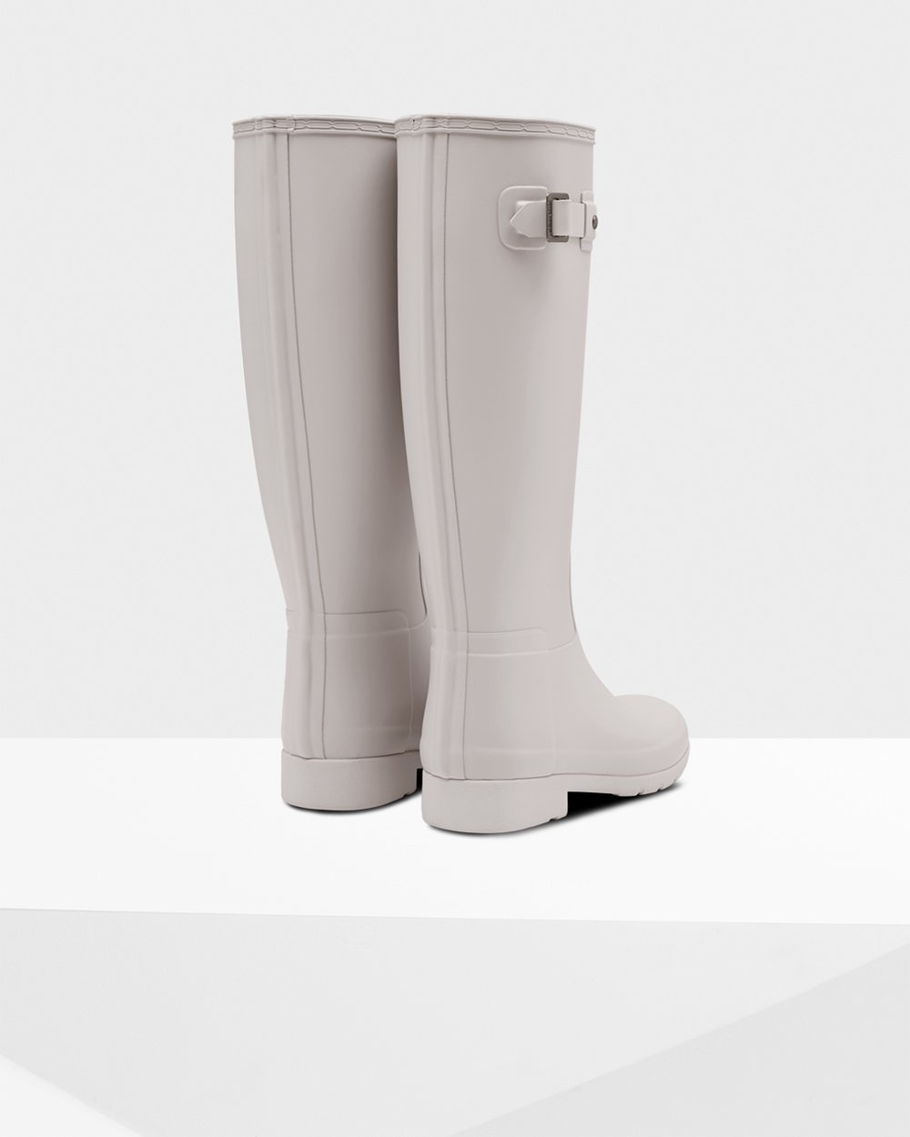 Hunter Mujer Refined Slim Fit - Botas de Lluvia Gris - 204-YZLWQD